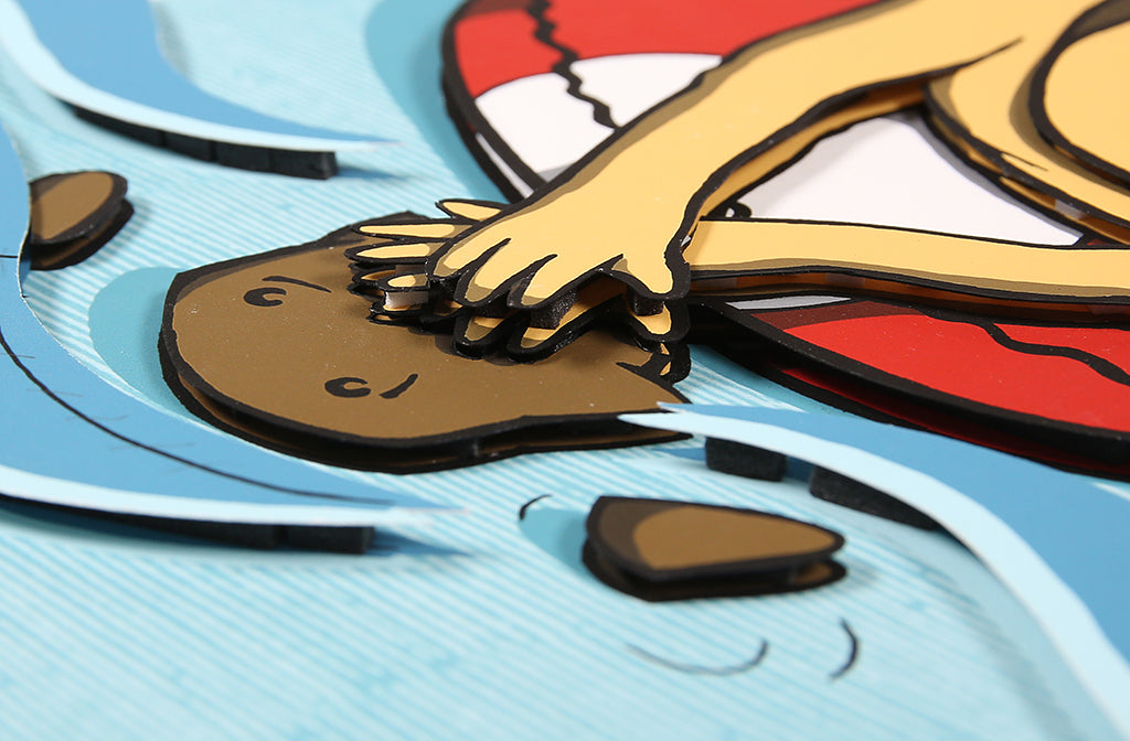 El Bocho - Little Lucy - Swimming - 3D-Konstruktion/Hahnemühle