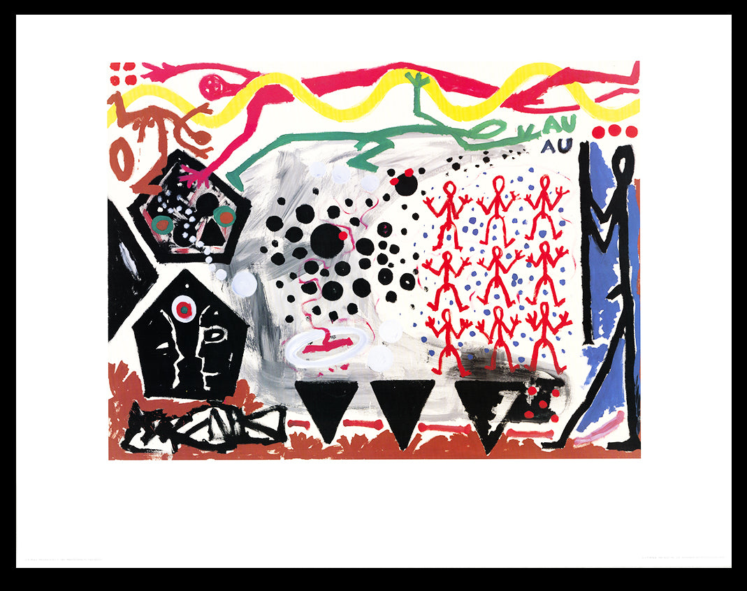 Penck, AR - Événement à New York 2 - Offset couleur - 70x90 cm