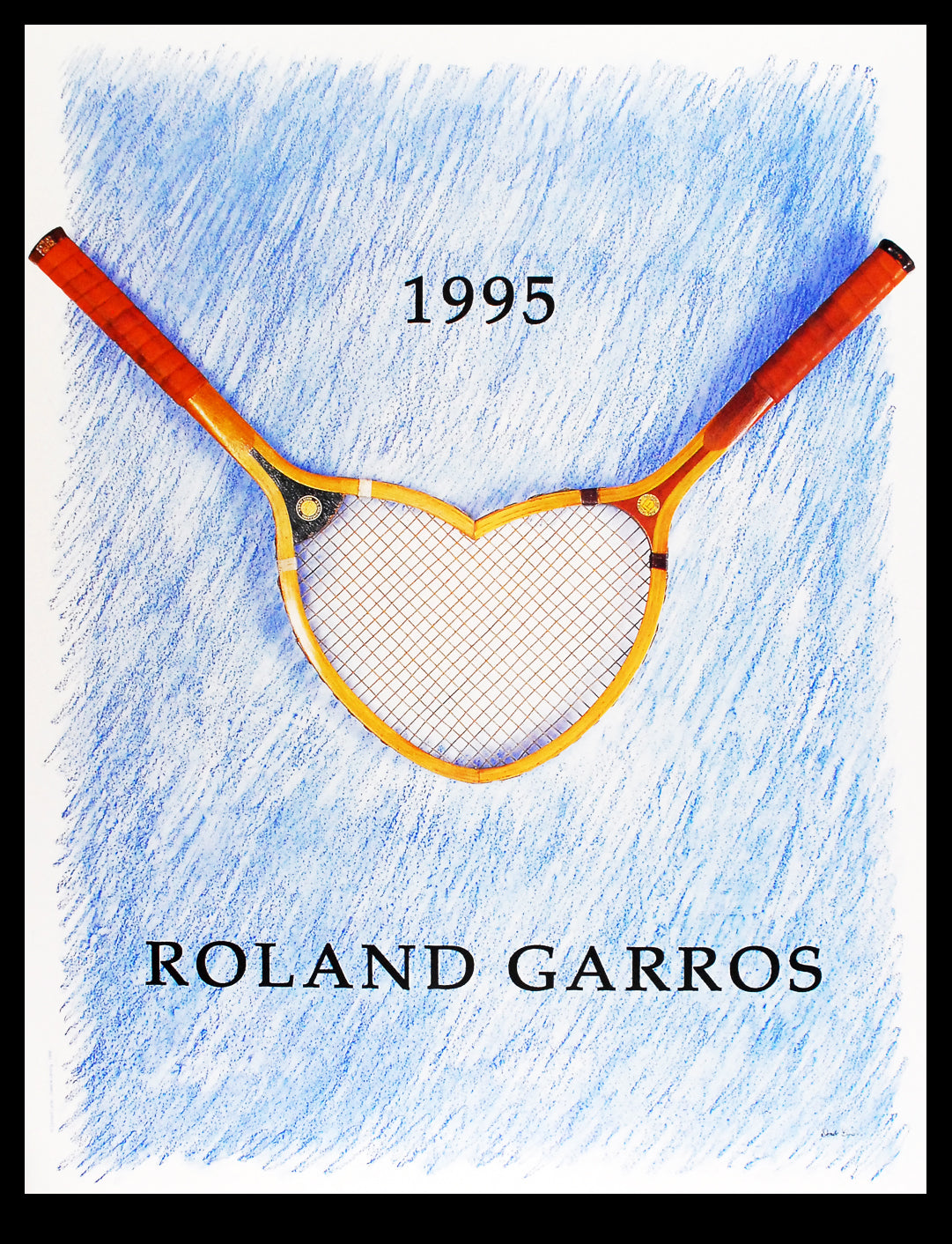 Lipski, Donald - Roland Garros, 1995 - Color offset lithograph