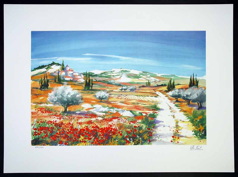 Fort, Ella - Poppy blossom - color lithograph - hand signed