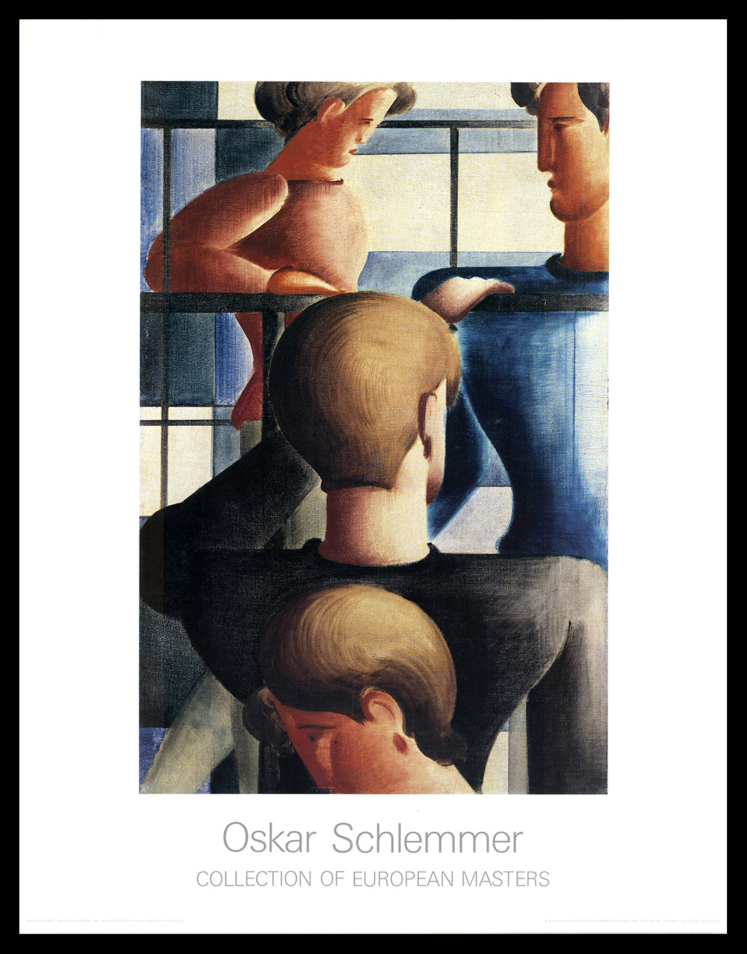 Schlemmer, Oskar - Group at the Railing - Collection of European Masters