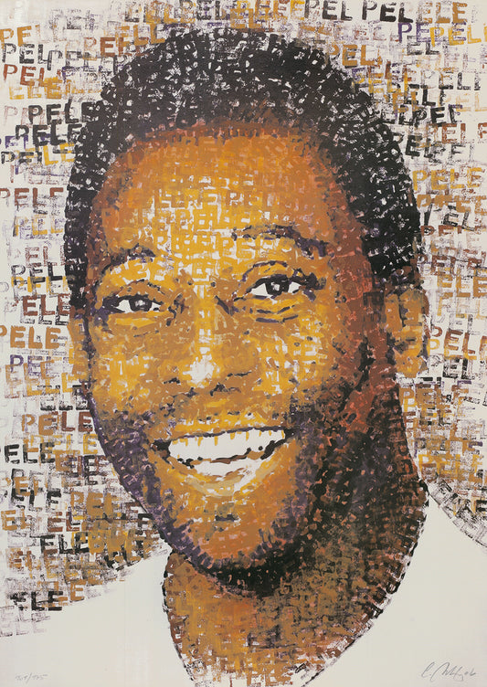 Britz, Chris - Pelé - handsigniert - Offsetlithografie