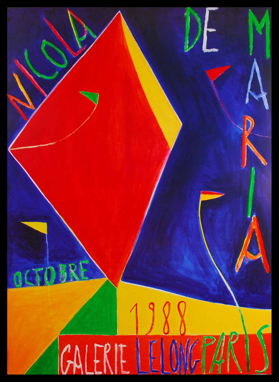 De Maria, Nicola - Lelong Paris, 1988 - affiche d'exposition