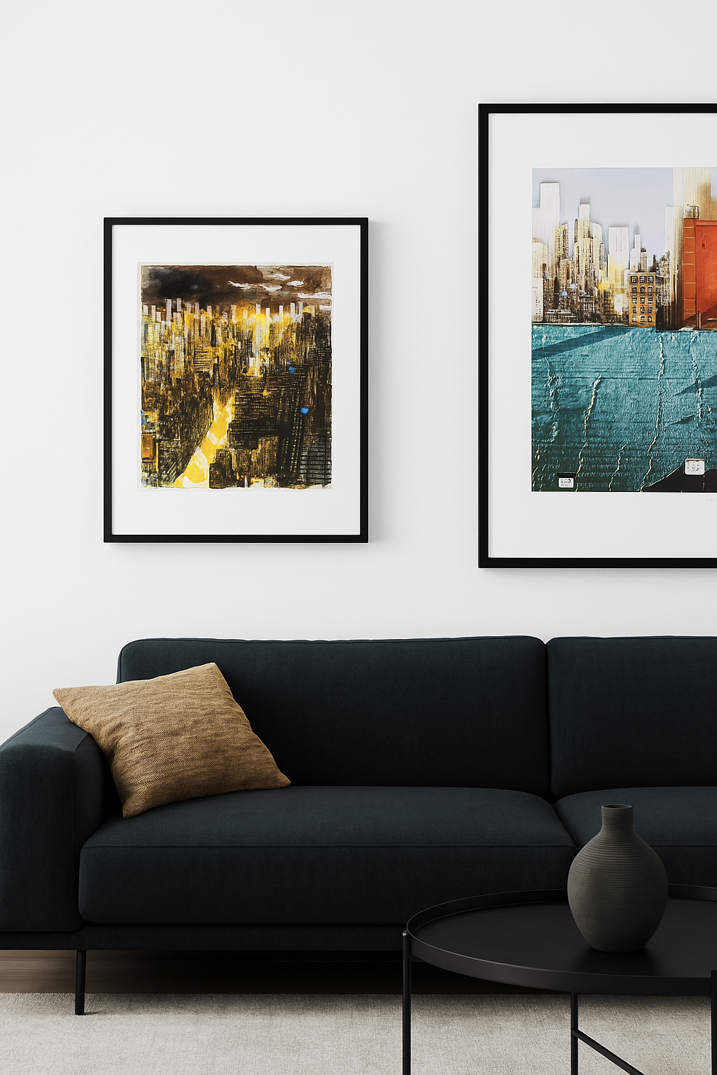 Salzmann, Gottfried - New York la nuit - Giclée - signée à la main