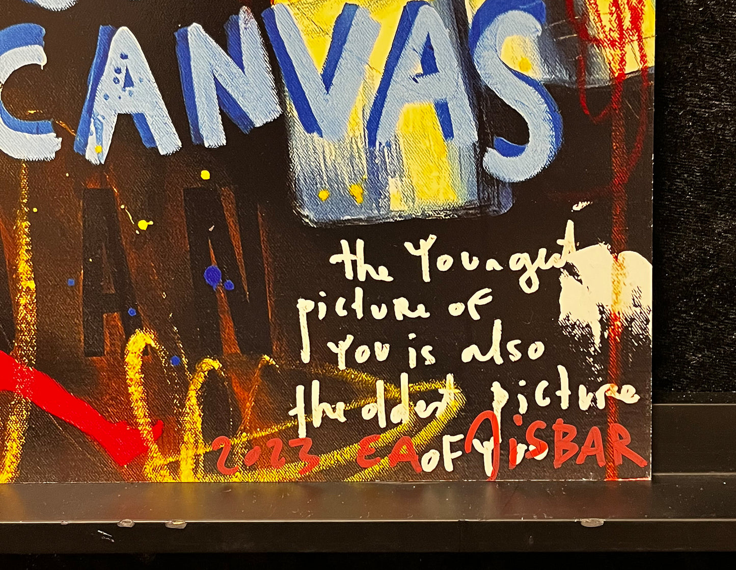 Jisbar - Be yourself, 2023 - UV-Druck auf Aluminium-Dibond - handsigniert