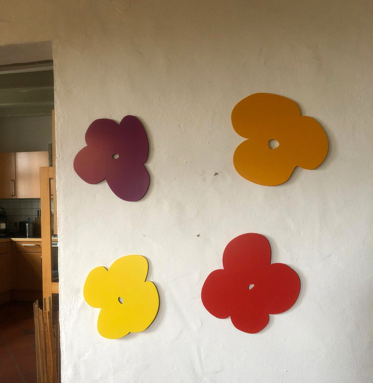 Ebbers, Klaus - Fleurs, 2025 - Objet en métal coloré - signé à la main