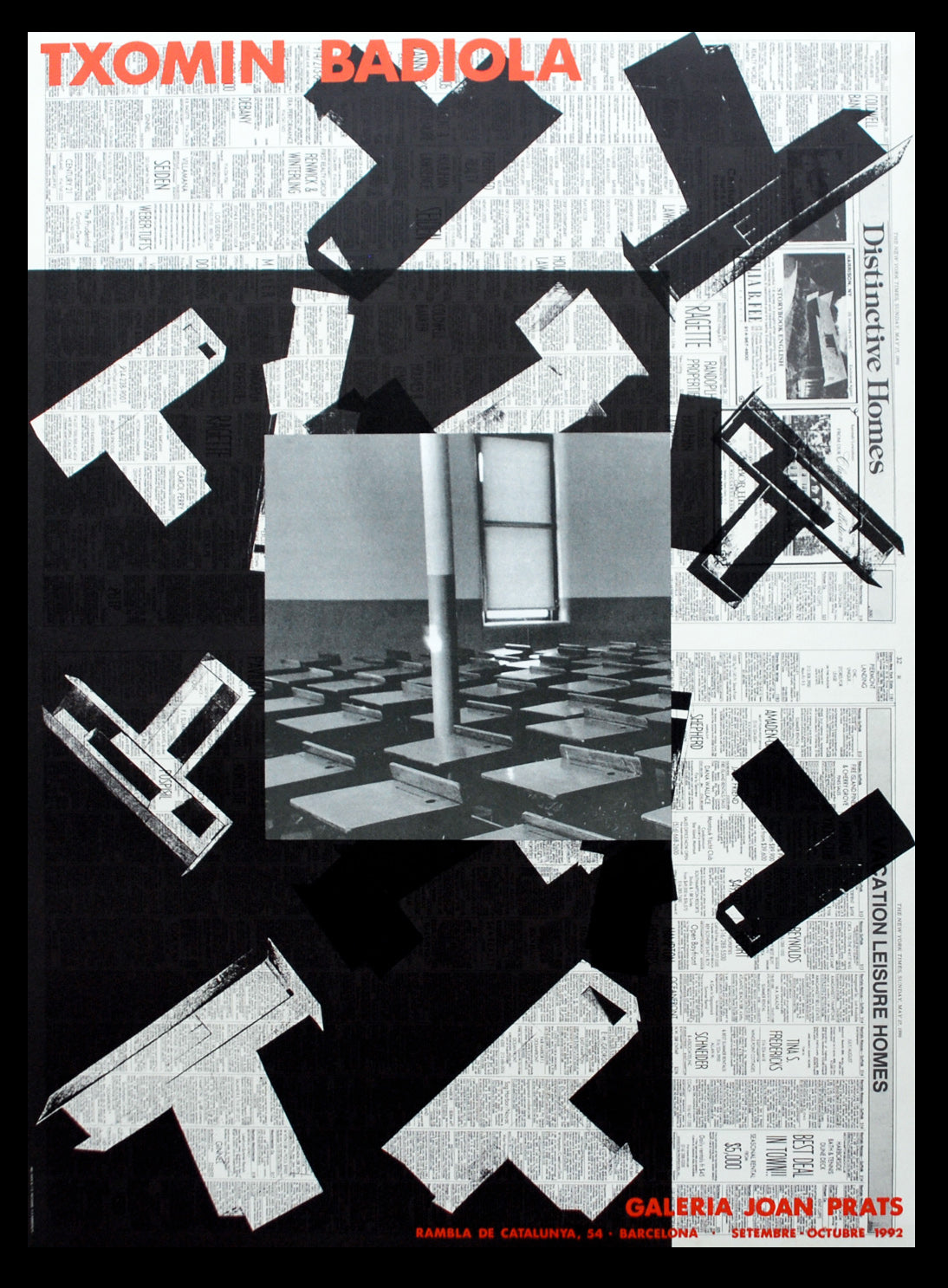 Badiola, Txomin - Galeria Joan Prats, 1992 - affiche d'exposition