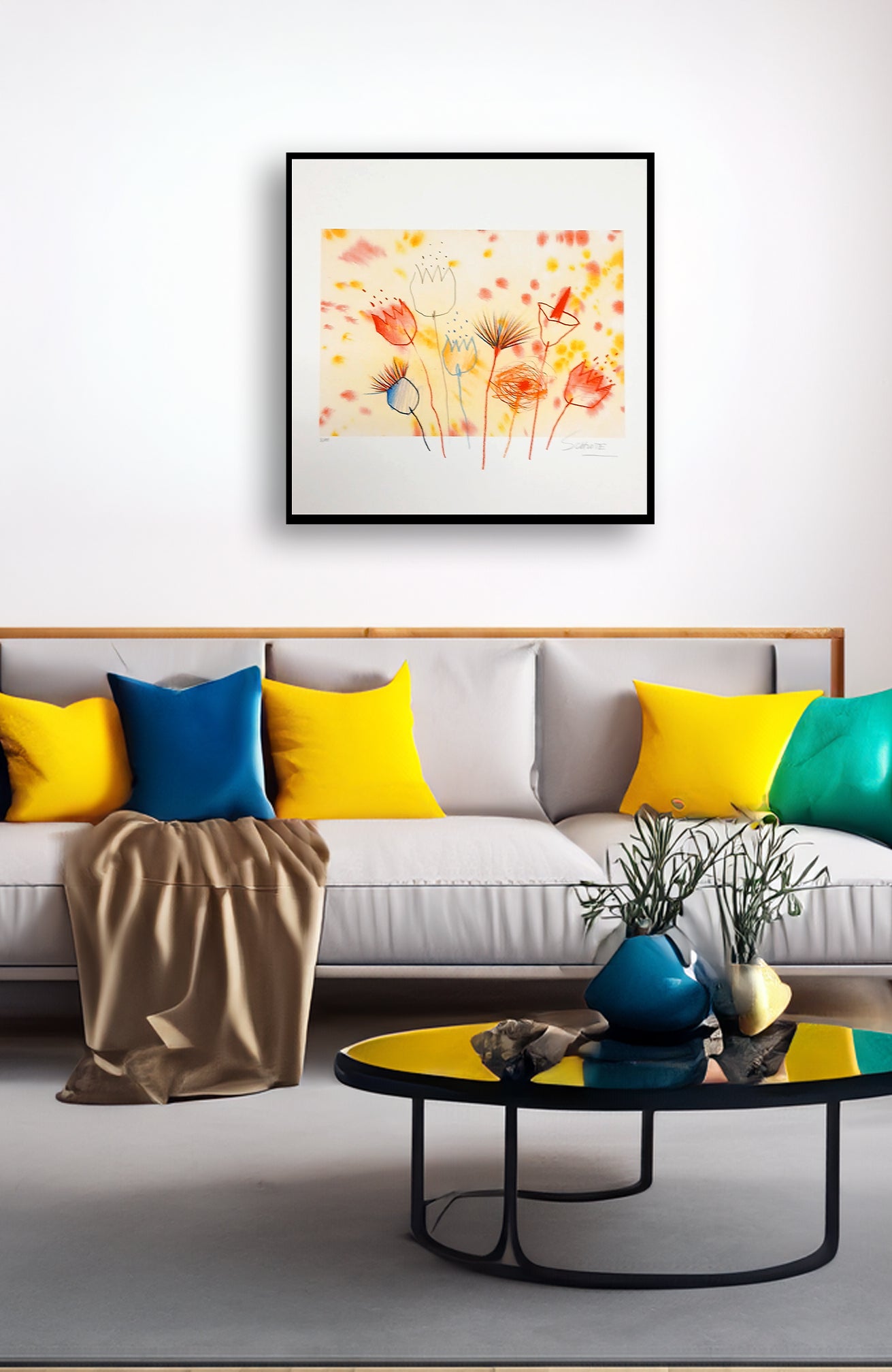 Schlote, Wilhelm - Flower Power - Giclee/Hahnamühle - signé à la main