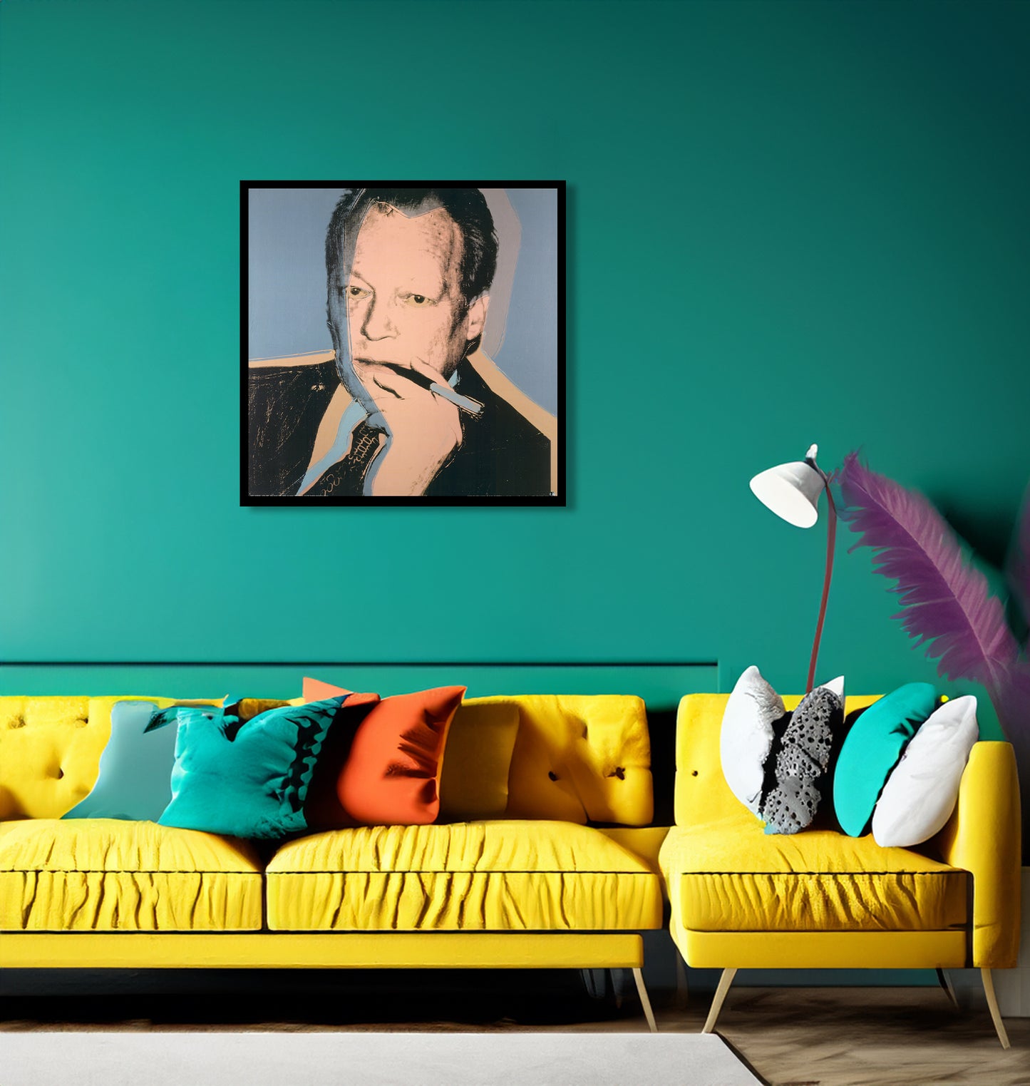 Warhol, Andy - Willy Brandt (rauchend) - Kunstdruck - 70 x 70 cm