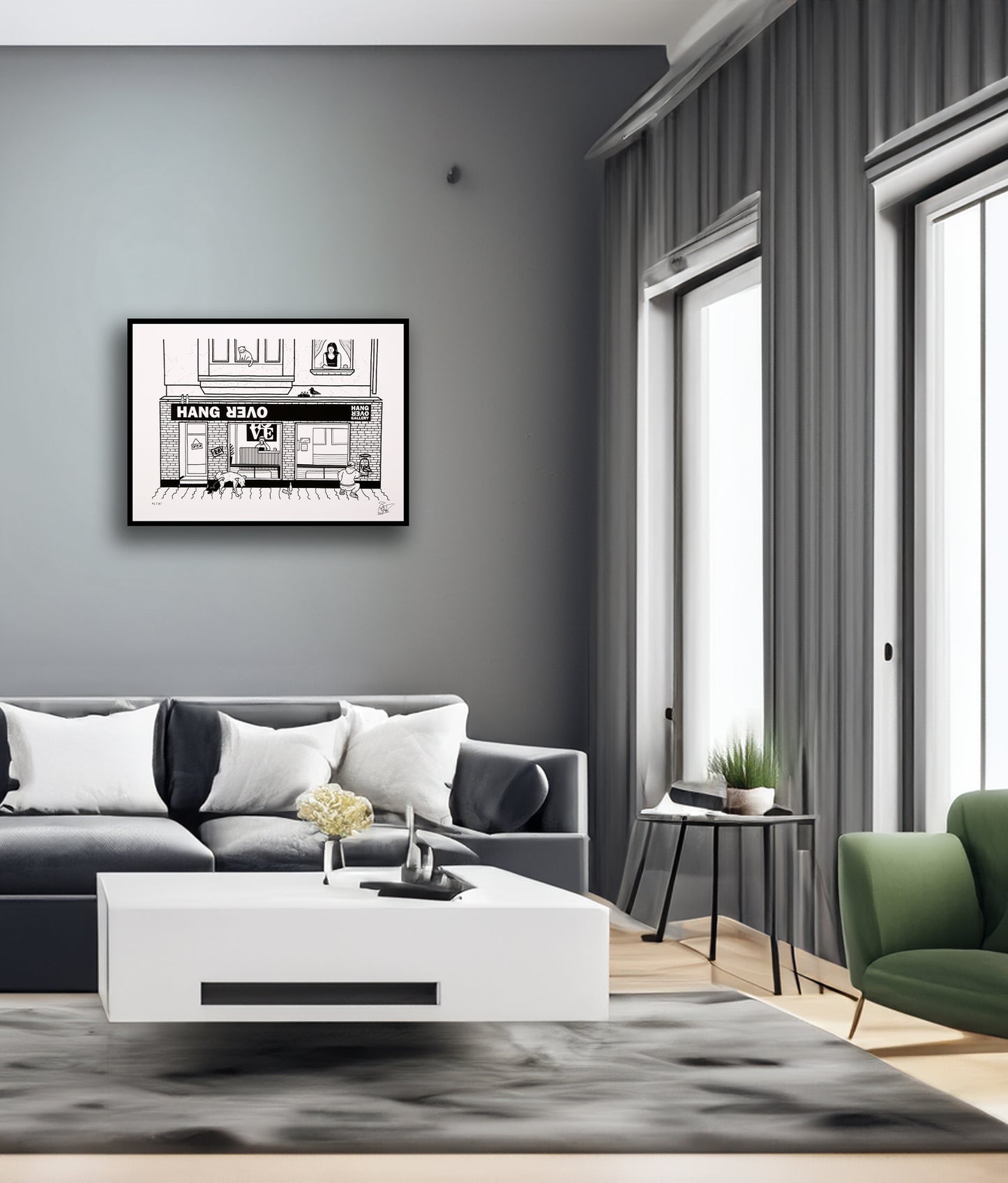 Frey, Jan-Frederic - Hangover Düsseldorf, 2021 - Giclée signée à la main