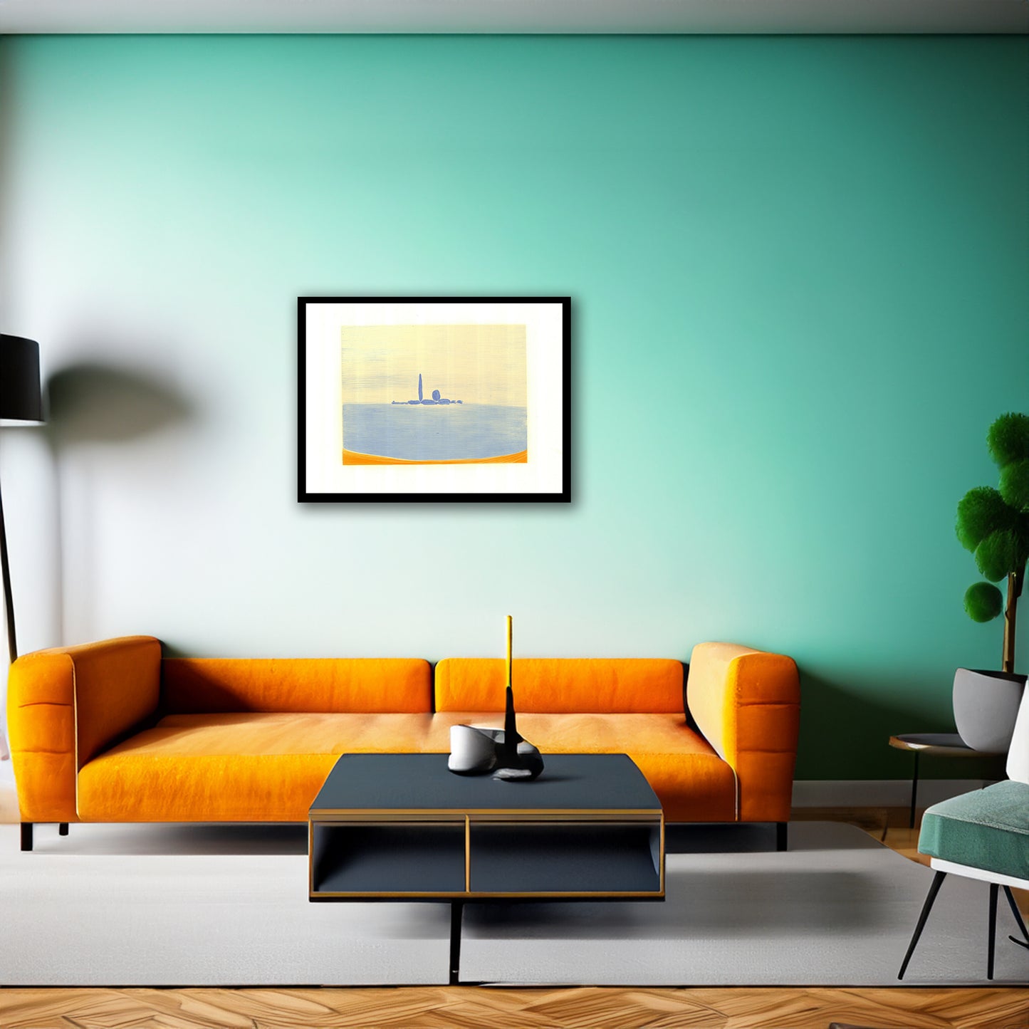 Guidi, Virgilio - Isola di San Giorgio - Lithographie couleur