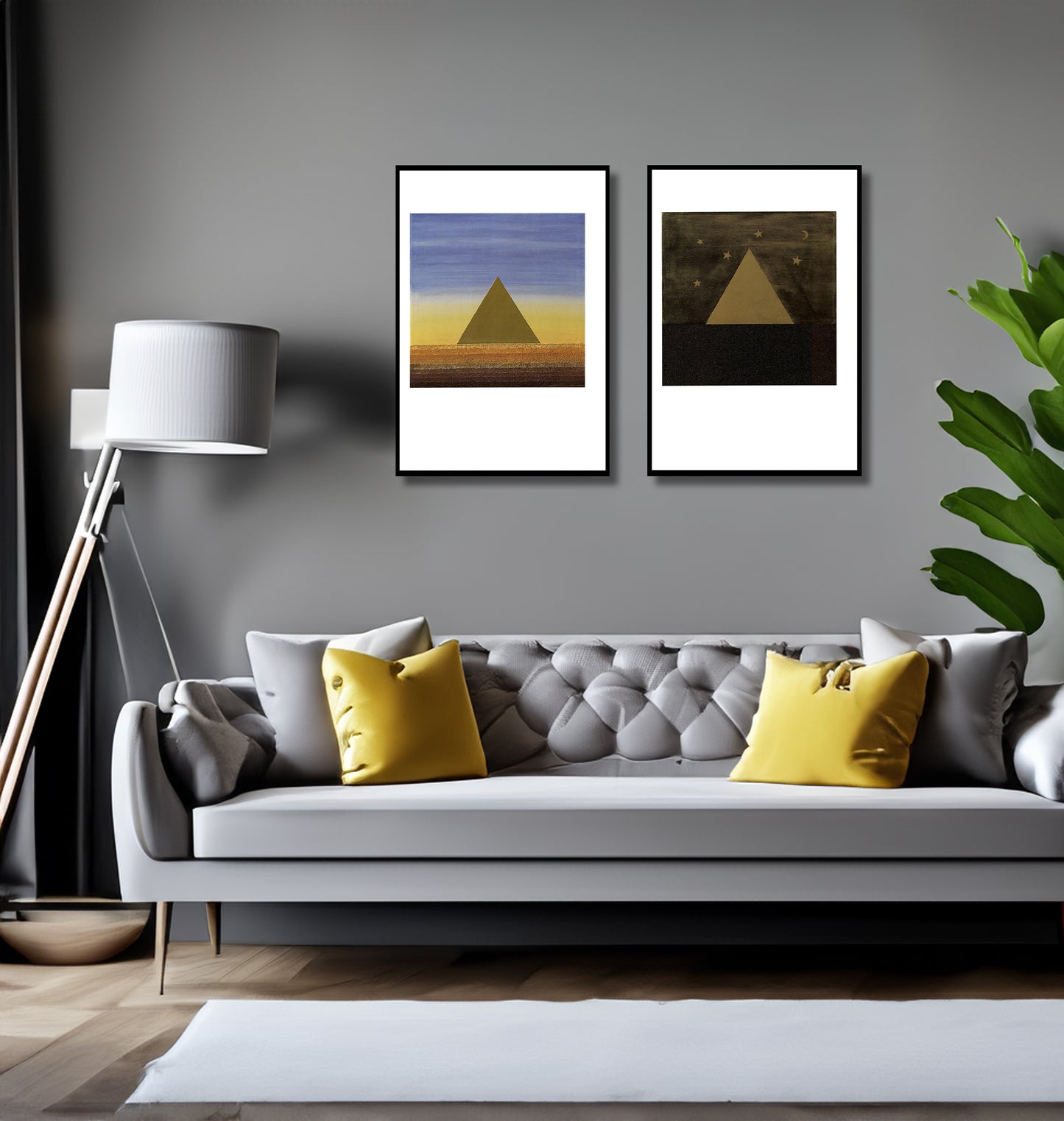 Eisenreich, Helmut - Pyramiden / Tag - Offsetlithografie