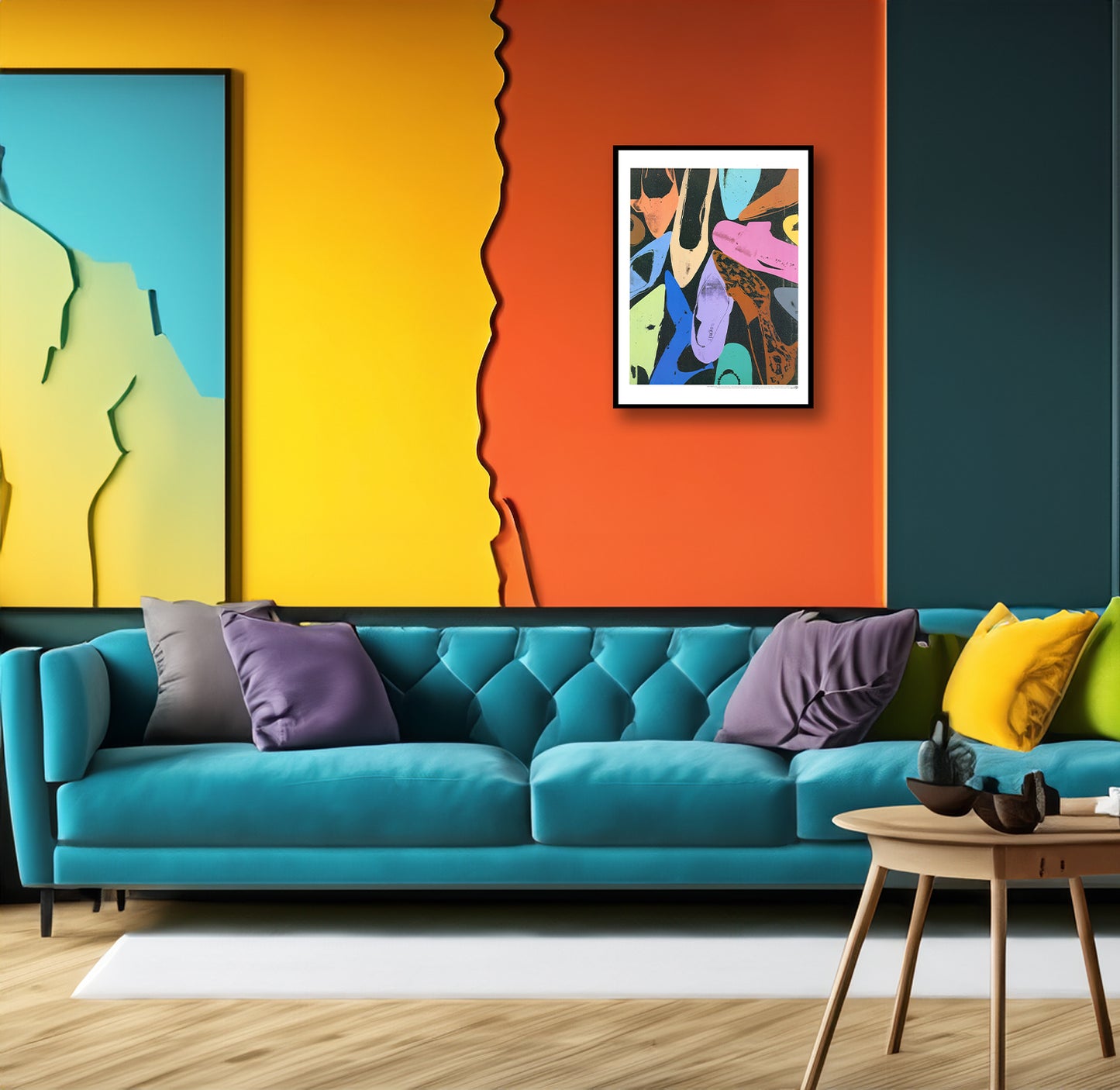 Warhol, Andy - Chaussures Diamond Dust - Lithographie offset couleur - te Neues, NY