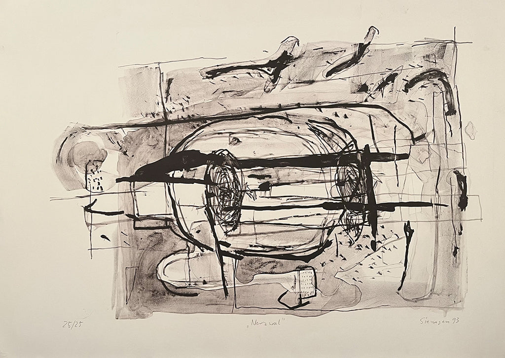 Siemsen, Sangare - Mink Whale - Lithographie - signée à la main