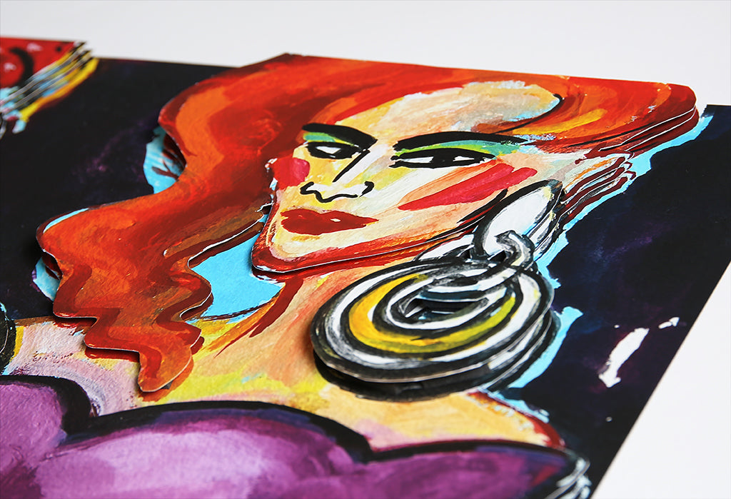 Bach, Elvira - Faith, Love, Hope! - 3D Construction / Hahnemühle