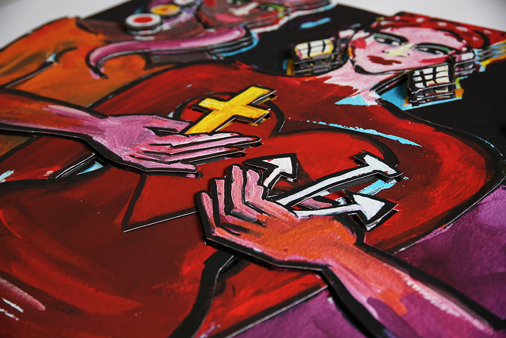 Bach, Elvira - Faith, Love, Hope! - 3D Construction / Hahnemühle