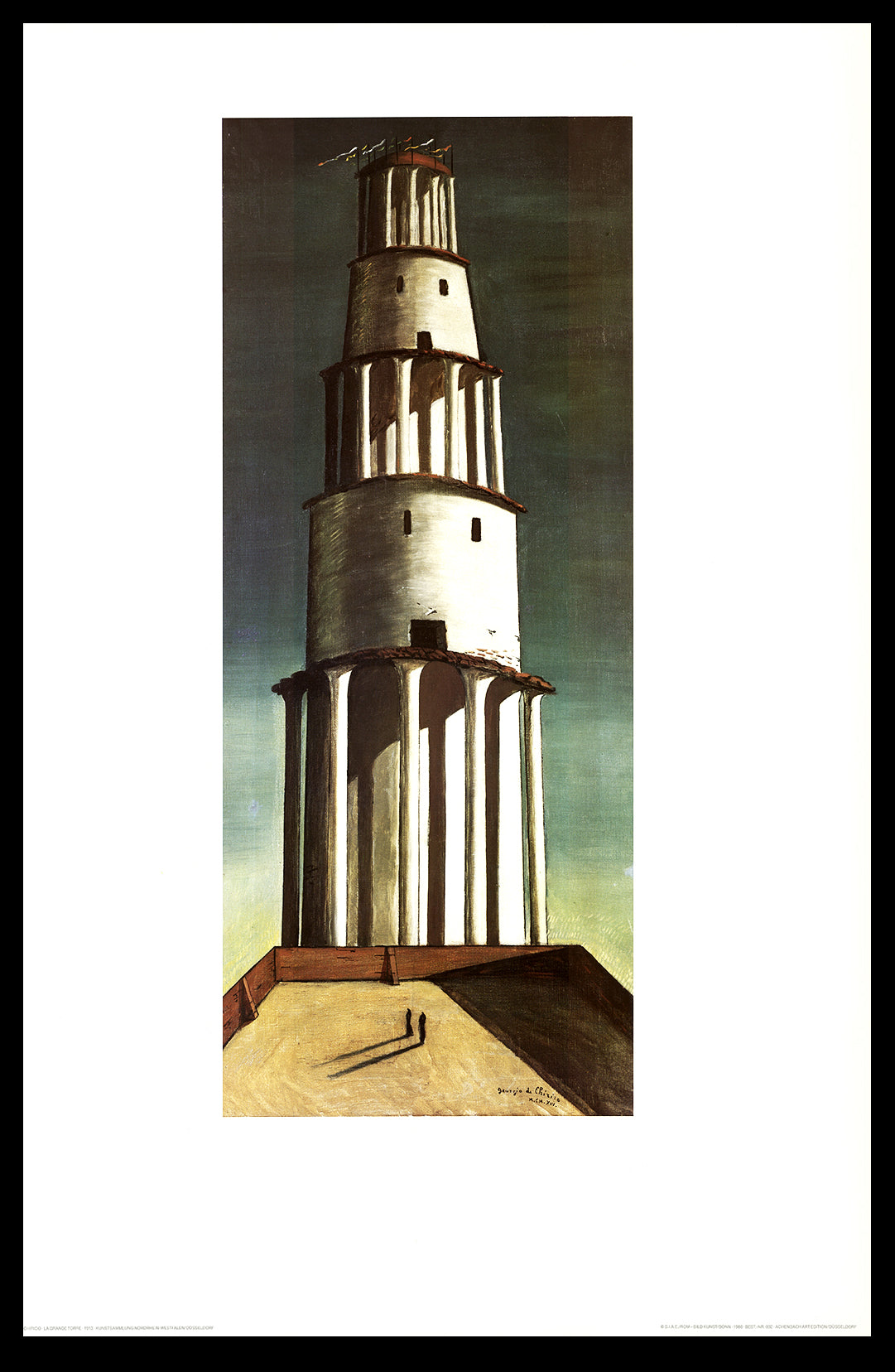 Chirico, Giorgio de - The Great Tower - Art Print - 90x60 cm