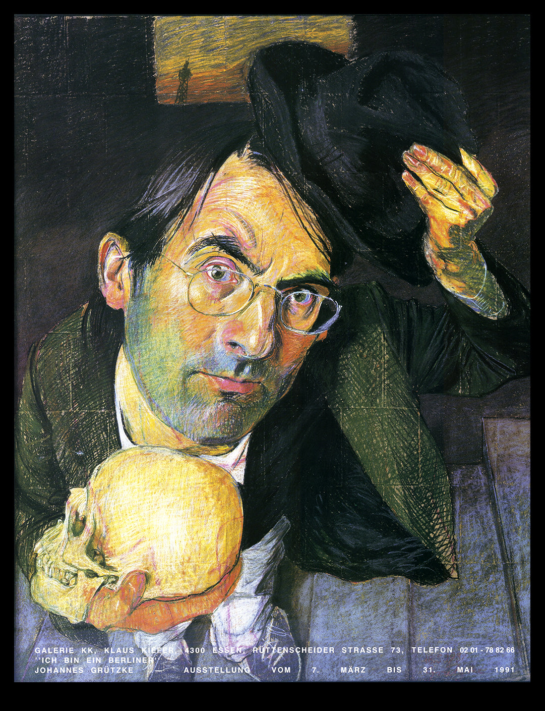 Grützke, Johannes - Ich bin ein Berliner, 1991 - Kunstdruck
