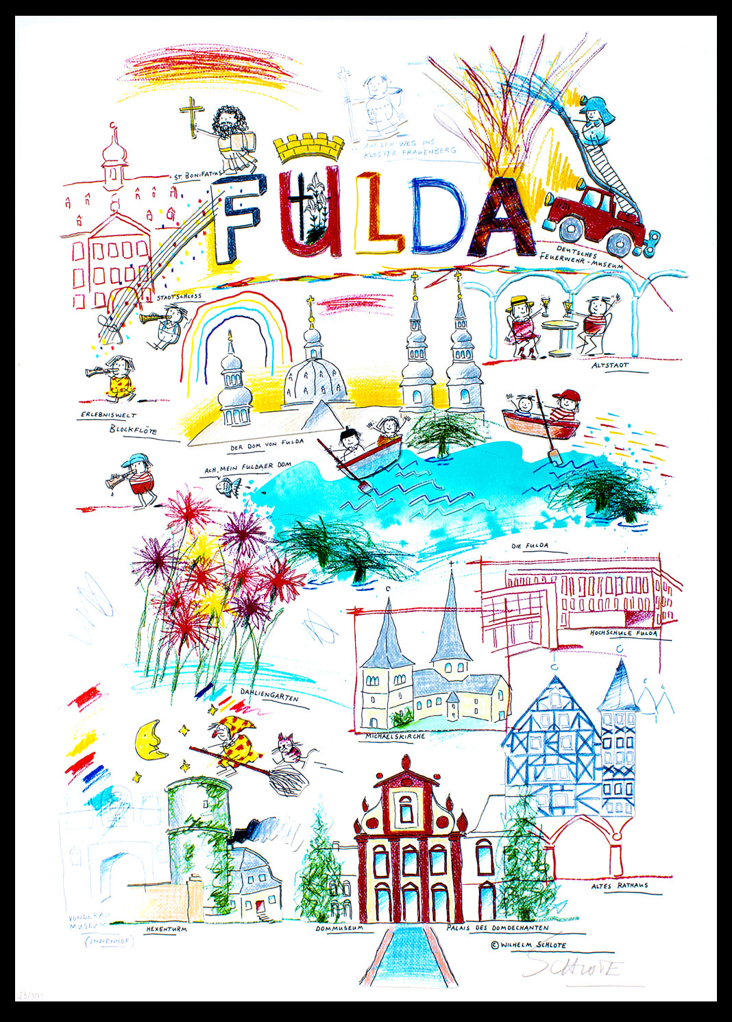 Schlote, Wilhelm - Fulda, 2016 - Giclee - handsigniert