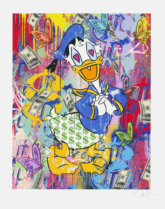Allen, Ben - Donald Duck - 3D-constructie, 2022 - handgesigneerd elk