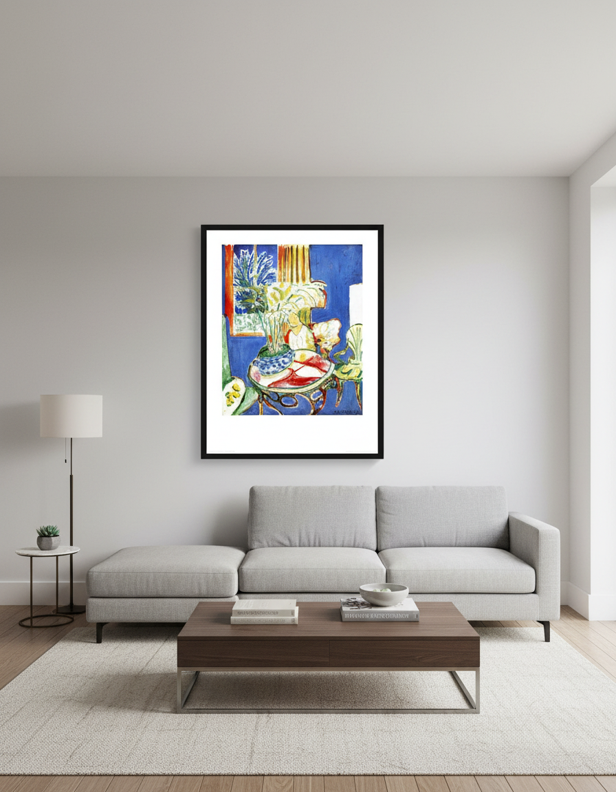 Matisse, Henri - Petit Intérieur Bleu - Offset couleur - Tirage d'art