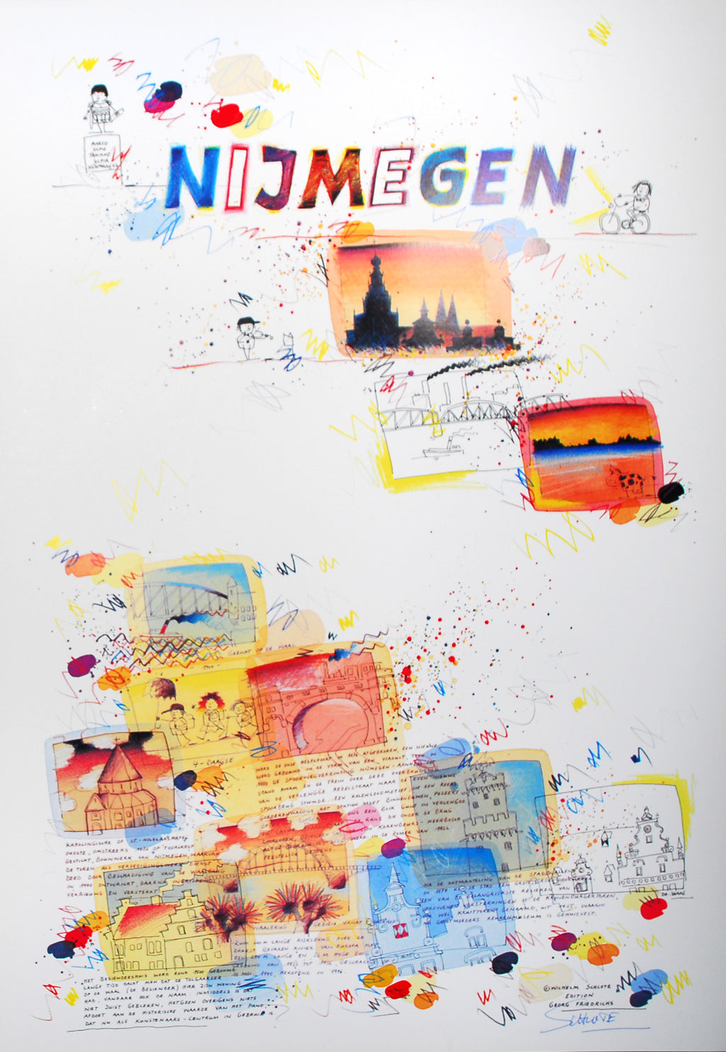 Schlote, Wilhelm - Nimègue - offset couleur - signé à la main