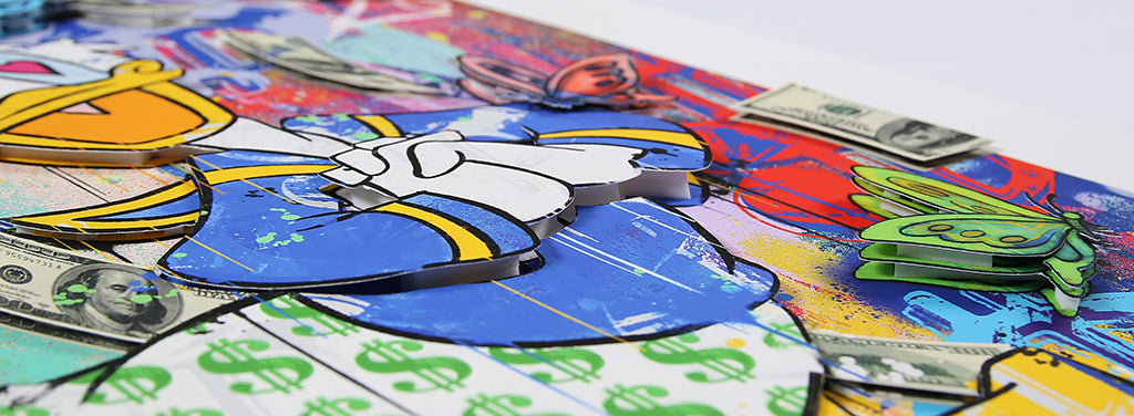 Allen, Ben - Donald Duck - 3D-constructie, 2022 - handgesigneerd elk