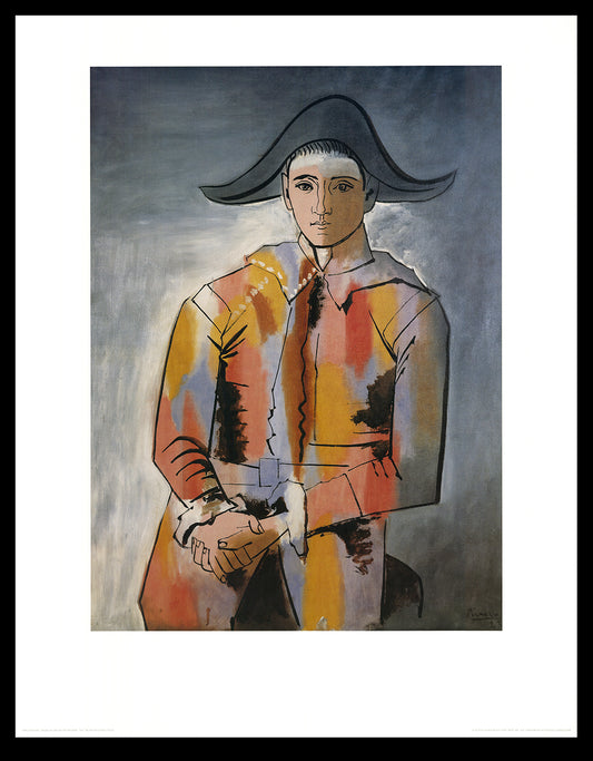 Picasso, Pablo - Arlequin, Les Mains Croisees - kunstafdruk