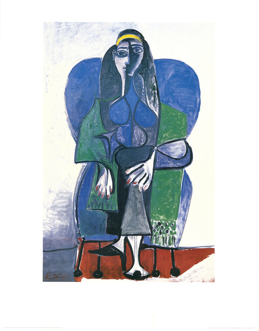 Picasso, Pablo - Femme Assise A LÉcharpe Verte - Kunstdruck Clever Art