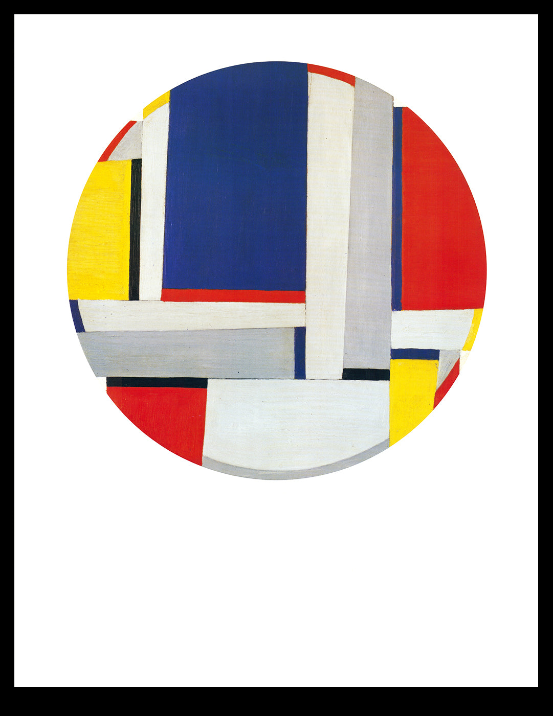 Glarner, Fritz - Relational Painting Tondo Nr. 43 - Kunstdruck