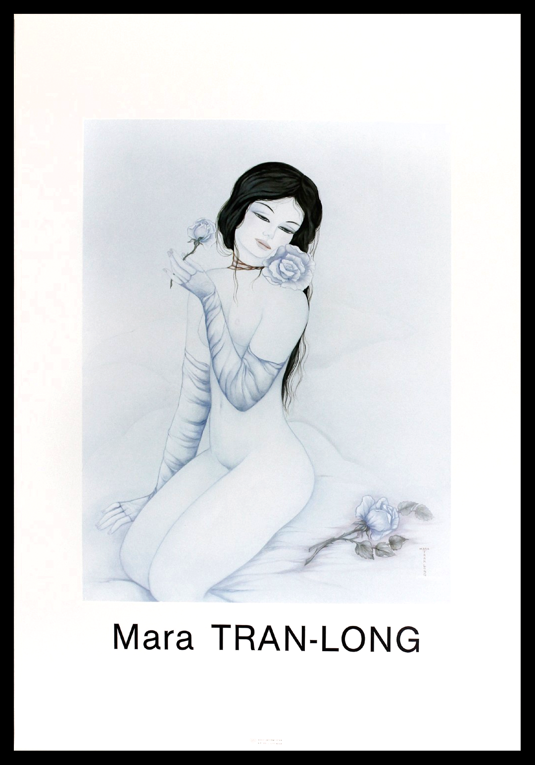 Tran Long, Mara - Nu Á La Rose - Ausstellungsplakat