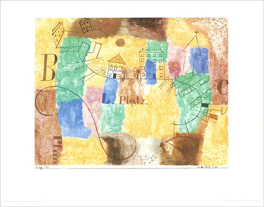 Klee, Paul - The L-Platz under construction - art print