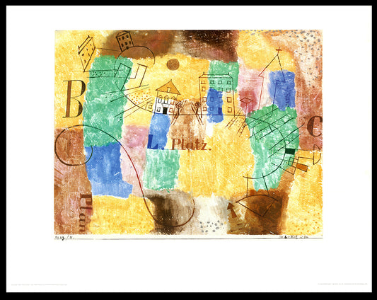 Klee, Paul - The L-Platz under construction - art print