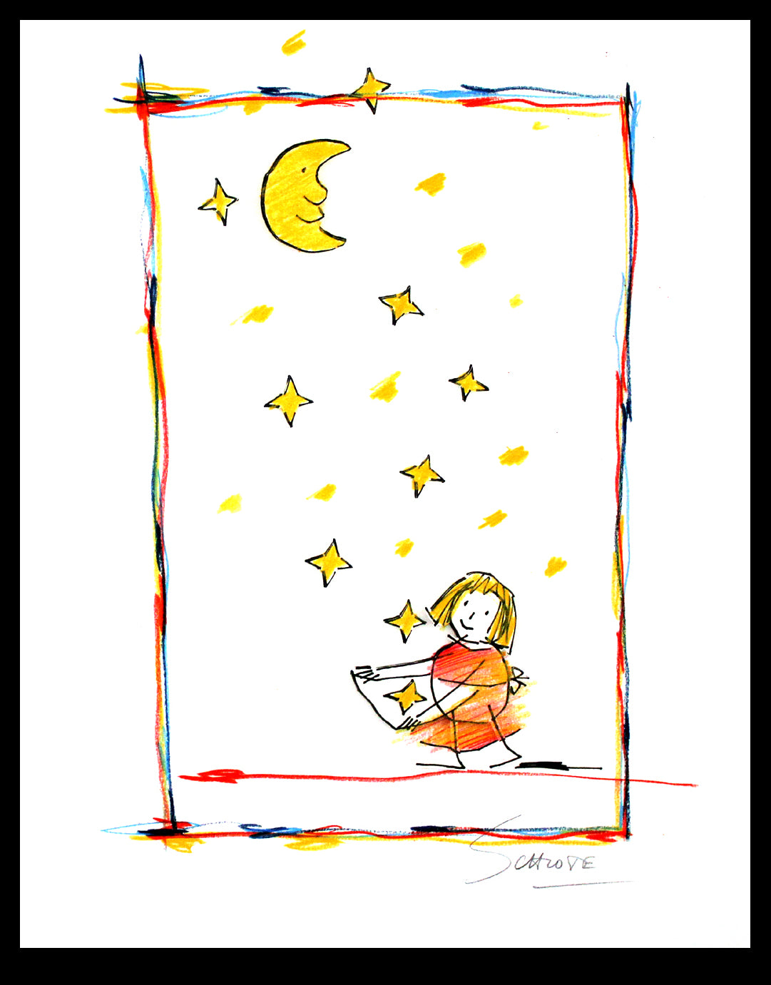 Schlote, Wilhelm - Mes etoiles, 2015 - Giclee - handsigniert