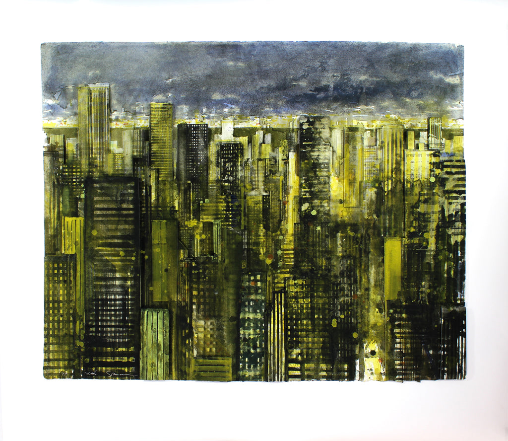 Salzmann, Gottfried - NY City - Construction 3D - Signé à la main