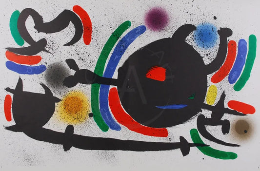 Miró, Joan - Litografia Original X - Farblithografie Clever-Art
