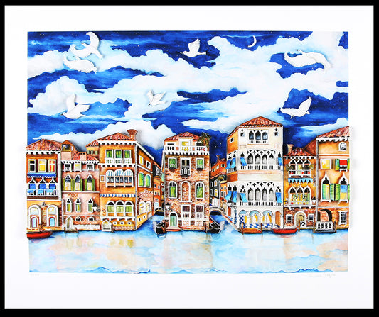 Pergola, Linnea - Venice-Moonlight - Giclee - handsigniert