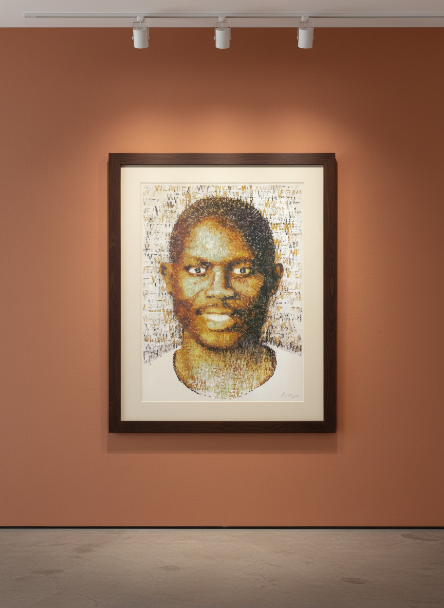 Britz, Chris - Weah (George Weah) - handsigniert - Offsetlithografie