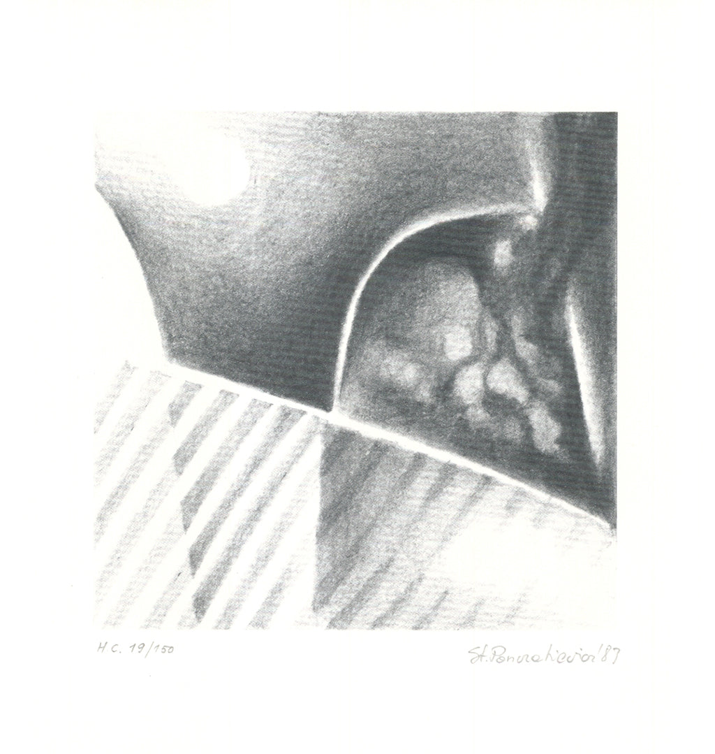 Panzakiewicz, Stanislaw - Composition - noir et blanc - signée à la main