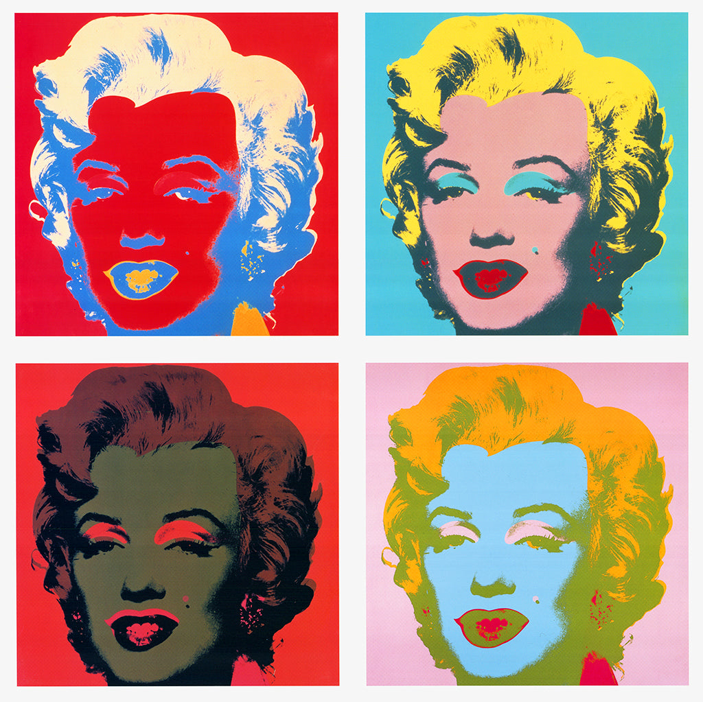 Warhol, Andy - Ten Marilyns II - Offset couleur (avec sceau) - 140 x 80 cm