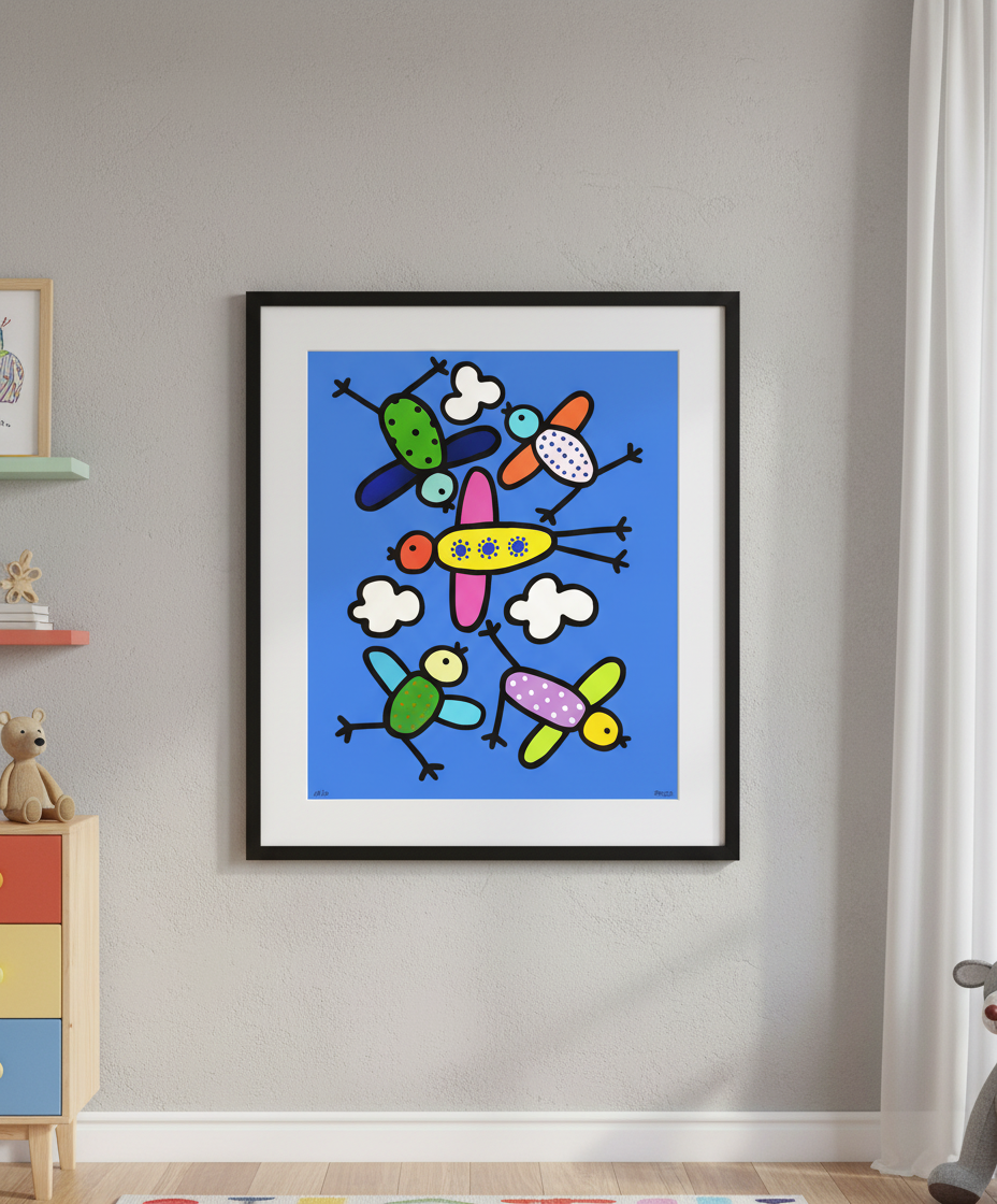 Basdera, Franz - Oiseau - Giclée sur papier Hahnemühle - signée à la main