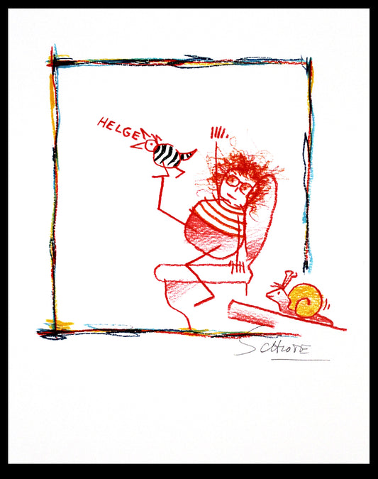 Schlote, Wilhelm - Helge - hand signed - Giclee