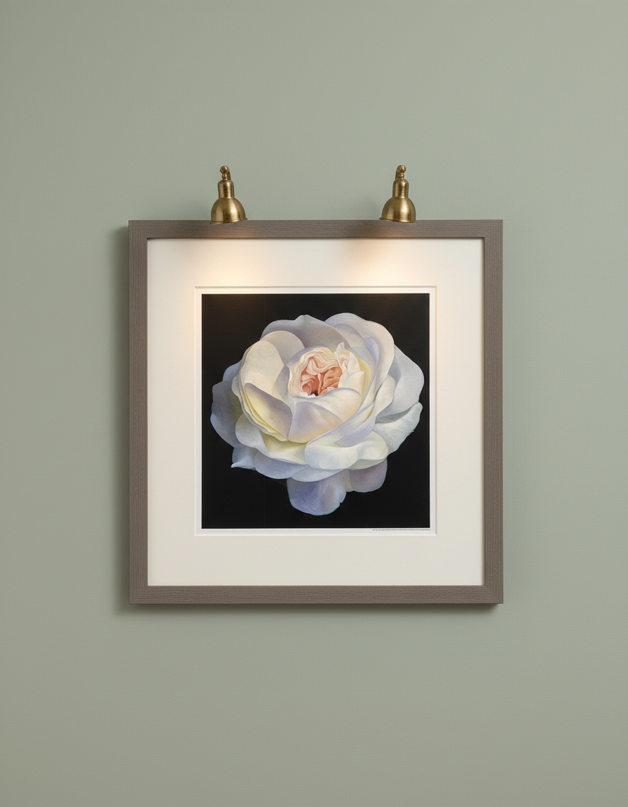 La Magie de la Rose - Campana, Franco - Rose Blanche - Estampe