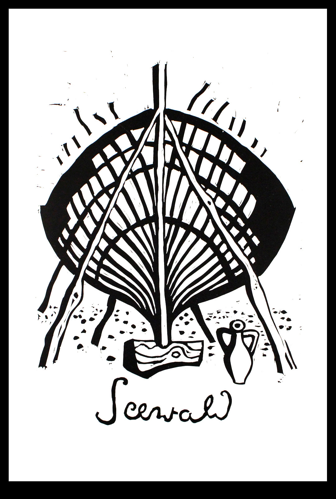 Seewald, Richard - Bootswerft Korfu, 1974 - Lithografie