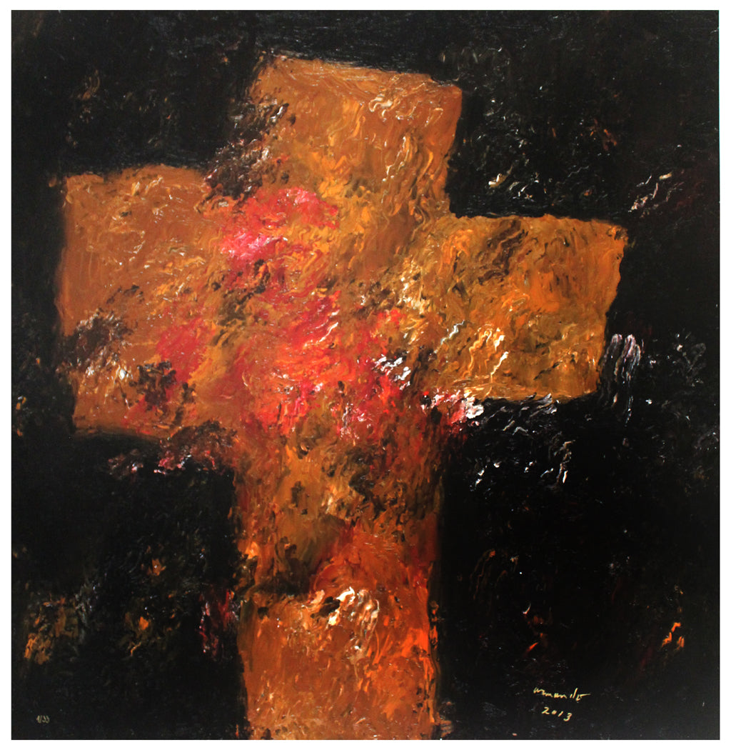 Armando - Das Grab - Giclee auf Leinwand -  bezeichnet mit ARCHIV - handsigniert