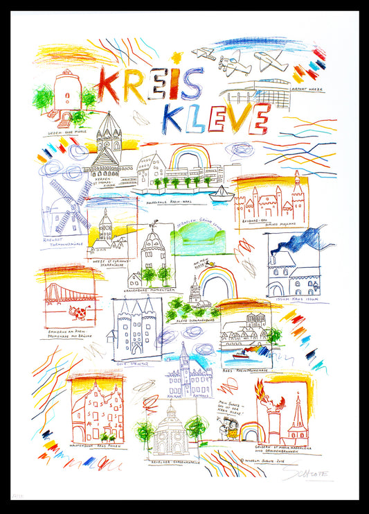 Schlote, Wilhelm - Kreis Kleve - Giclee/Hahnemühle - handsigniert