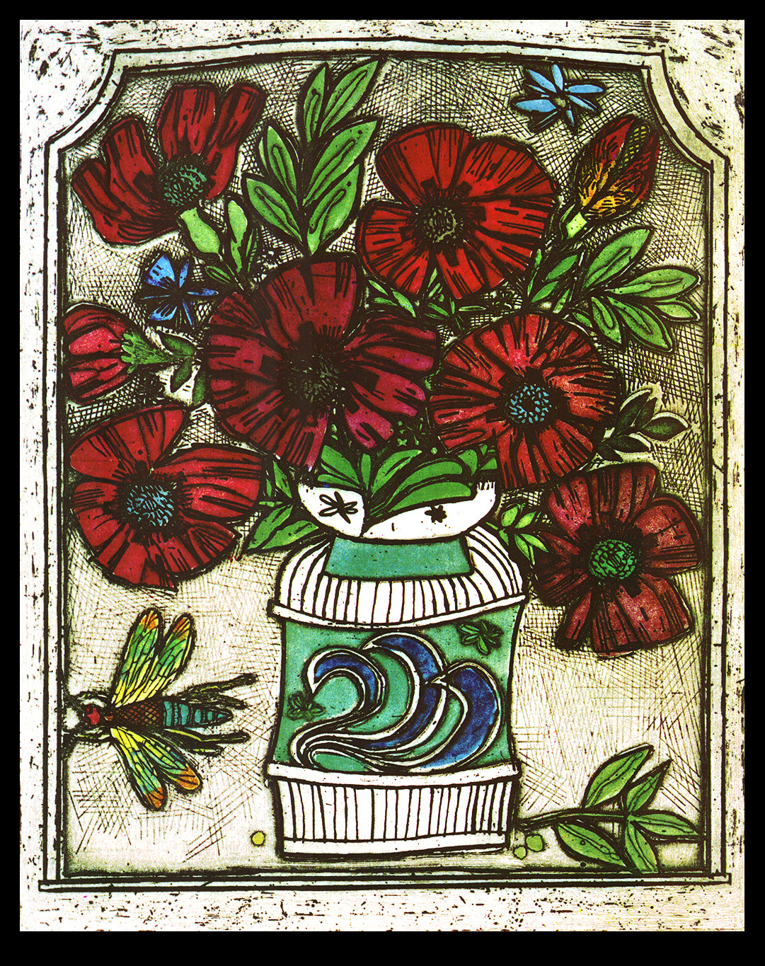 Cohen, Alfred - Poppies - Farboffsetlithografie