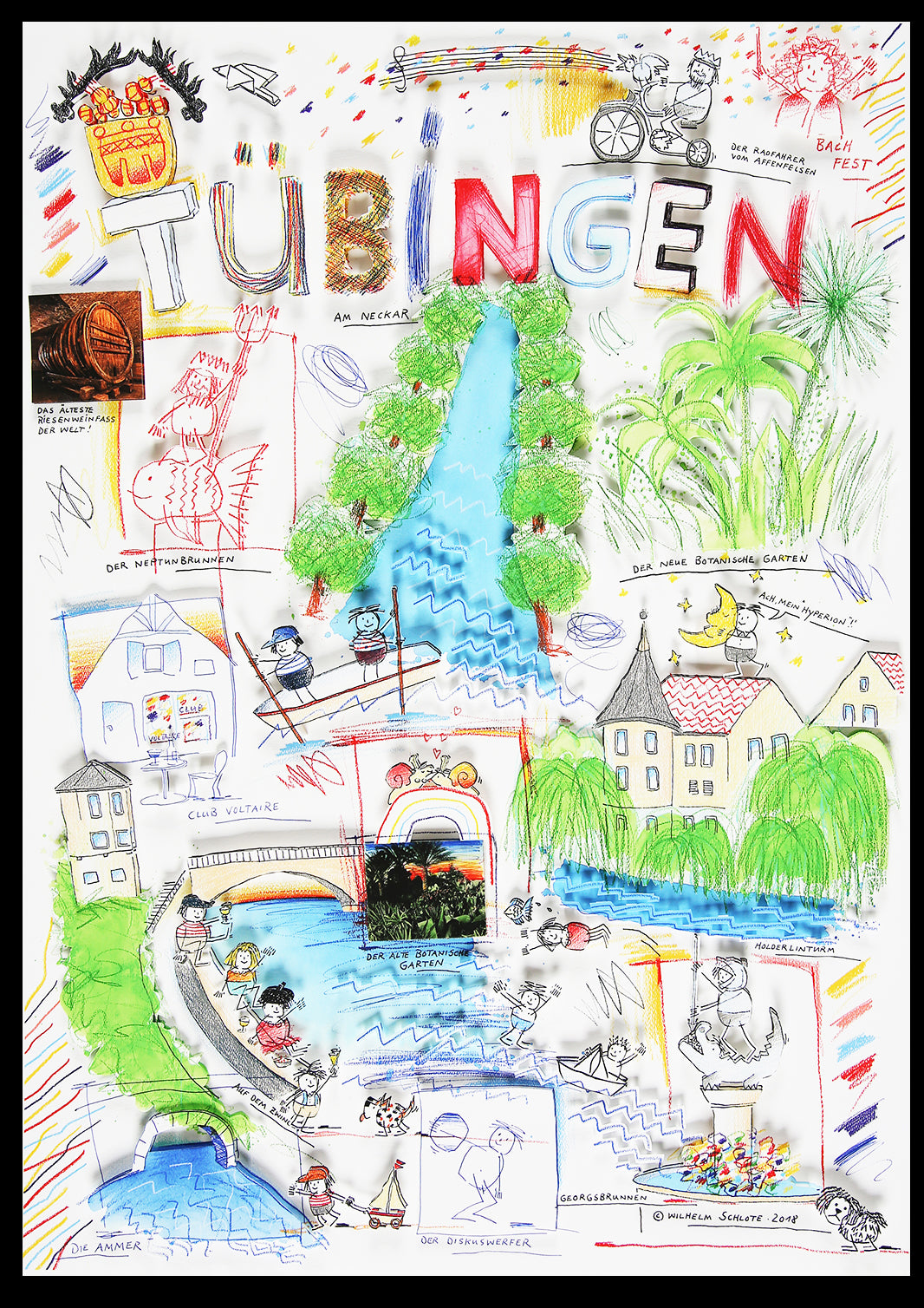 Schlote, Wilhelm - Tübingen, 2018 - Construction 3D - signé à la main