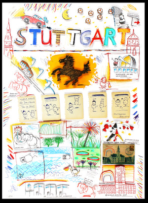 Schlote, Wilhelm - Stuttgart, 2017 - Giclee - handsigniert