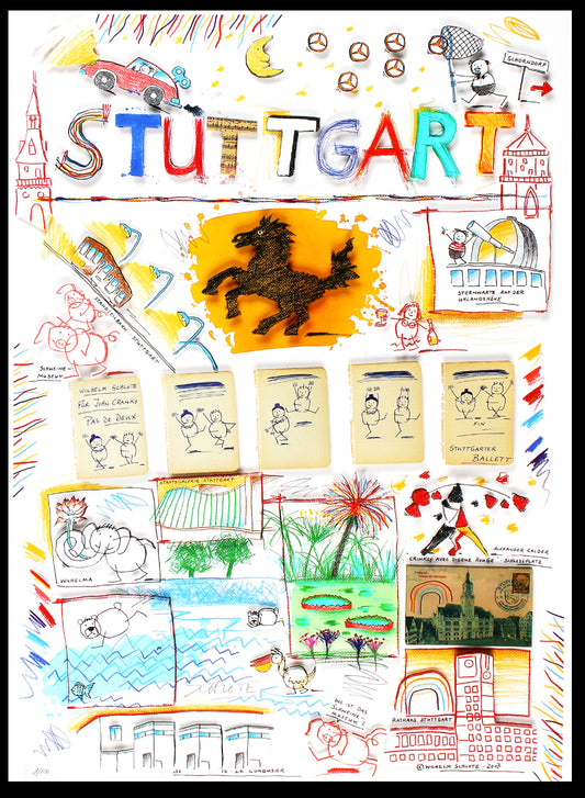 Schlote, Wilhelm - Stuttgart, 2017 - Giclee - handsigniert